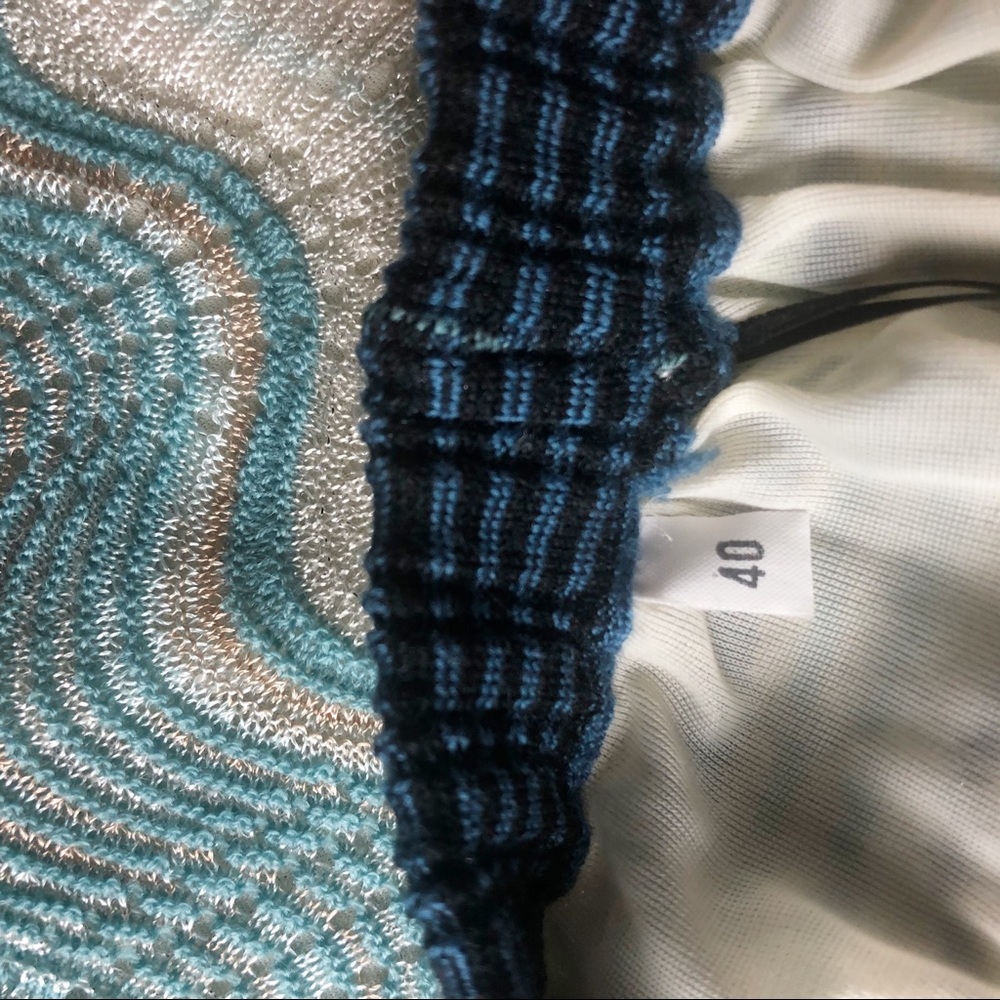 MISSONI ZIGZAG METALLIC SKIRT 40 - Picture 5 of 5